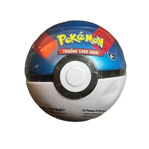 Pokemon TCG PokeBall Tin - Great Ball H24 - Sealed NEW - 3 Booster Packs- Dented